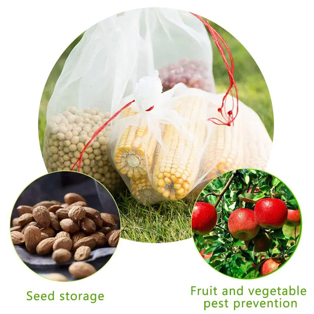 Сетчатая Сумка для защиты садовых растений комплект из 50 защитных сетчатых