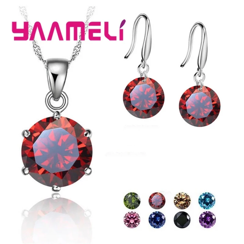 Комплект из колье и серёг серебра 925 пробы|Ювелирные наборы| |