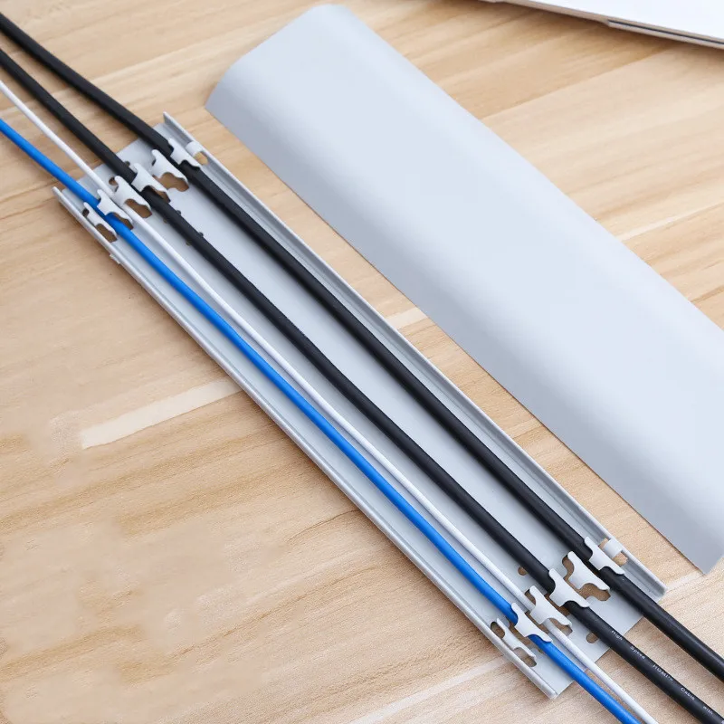 

30cm Insulation Raceway Wiring Ducts Self-adhesive wall Cable Cover Ties Fixer Fastener Holder Safety organizer Storage clip