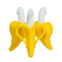 silicone cute corn banana soft molars baby teether safe toys toddle teething chew dental care deciduous toothbrush stick