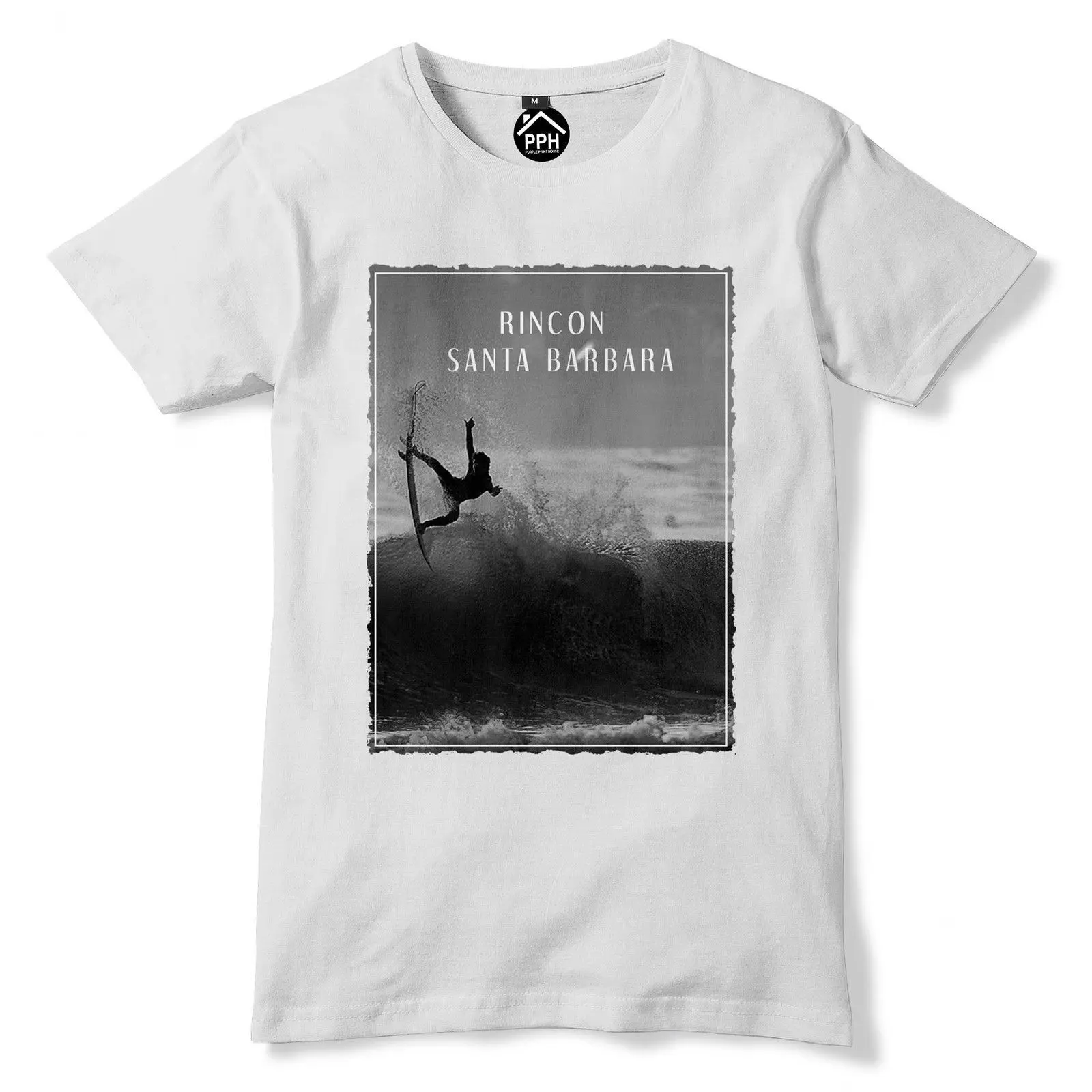 Ринкон Санта Барбара Футболка США Rad Surf Мужская Топ воск известный серфинг