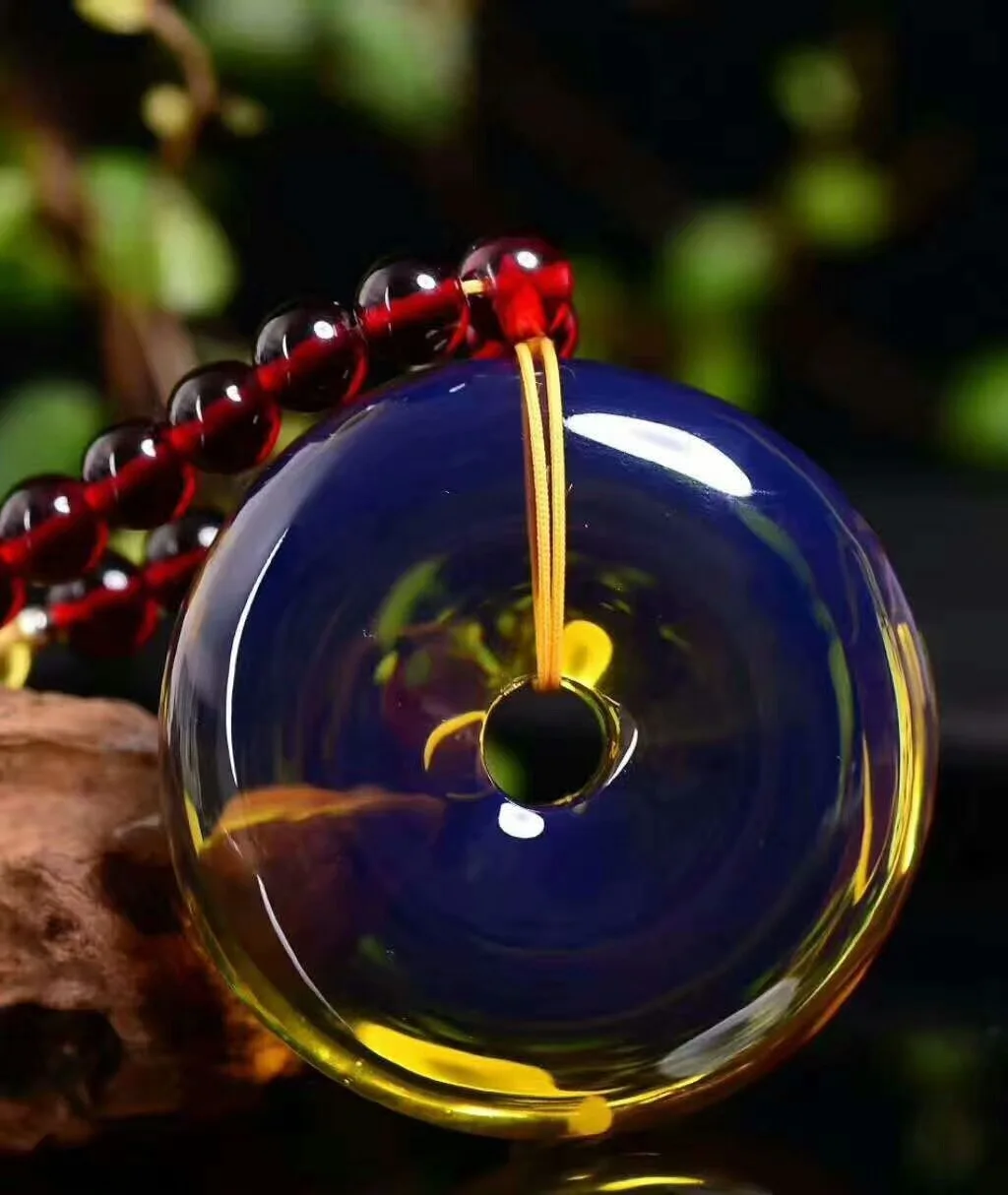 Натуральный Синий Ambe мир Пряжка Кулон Новый стиль домика очищенная вода пчелиный