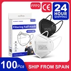 10-100 шт. отдельные посылка в коробке одноразовые FFP2 маски для взрослых KN95 фильтр респиратора с FFP2Masks черная маска Fpp2 одобренный маска CODE (ITSFRIDAY200 ,1500-200; ITSFRIDAY300 ,2500-300;