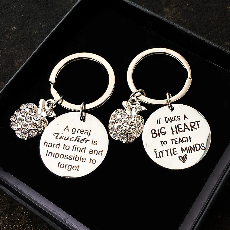 Брелок для учителей брелок ключей из нержавеющей стали с большим трудно найти и