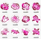 Свадебные приглашения ботанический воск печать Краска пчелиный воск полоски Конверт рождественские розы штампы день рождения открытка конверт