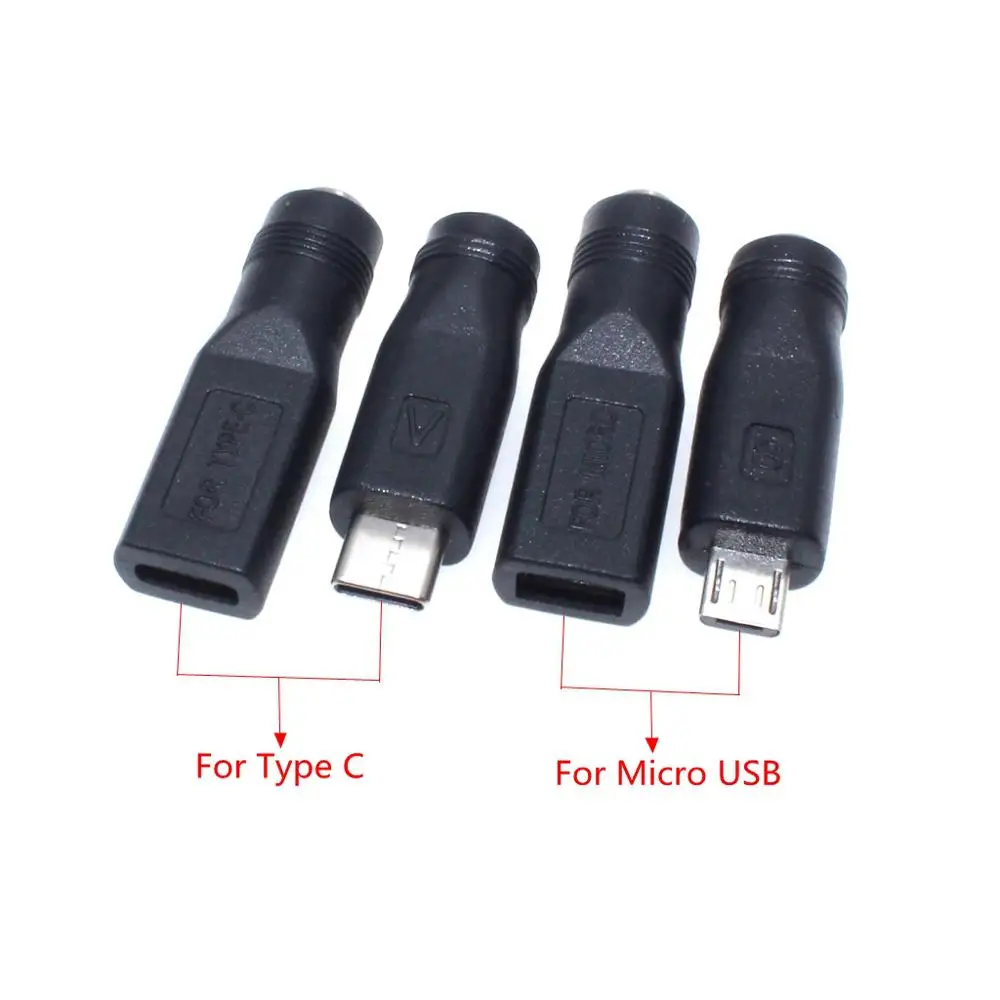 5V DC 5 5*2 1 разъем питания для Micro USB/ Type C Женский мм x 2 адаптер разъема | Строительство