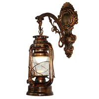 vintage led wall lamp barn lantern retro kerosene wall light european antique style axyc