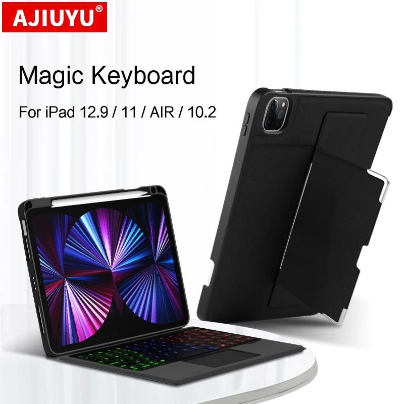 Smart Magic Keyboard For iPad Pro 11 Pro 12.9 5th 4th 3th 10.5 10.2 2021 2020 Air4 Case TouchPad Backlight Wireless Tablet Cover