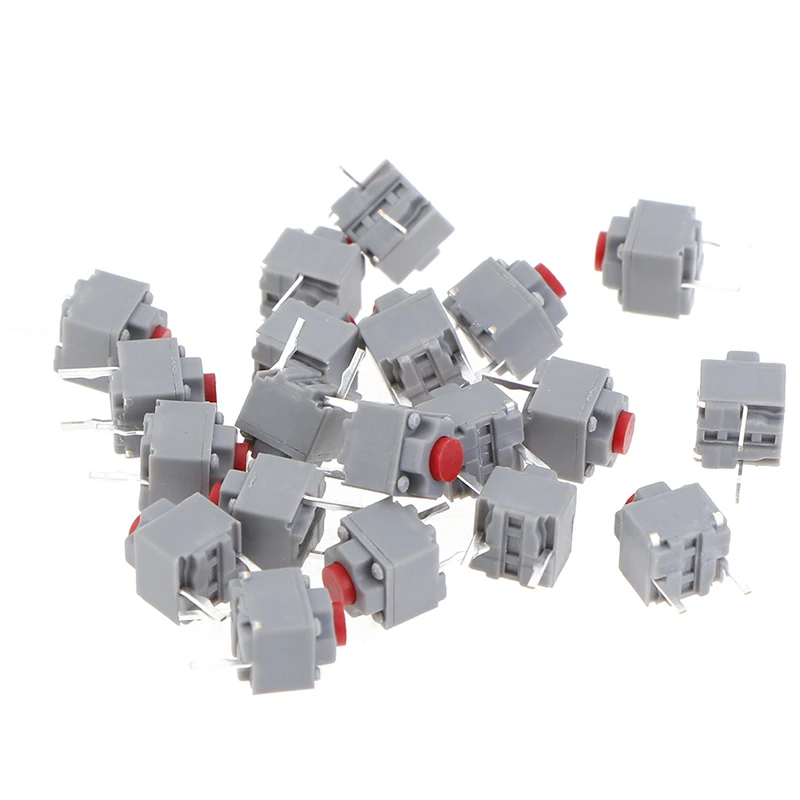 

20pcs Mute Button Silent Switch Wireless Wired Mouse Button Micro Switch 6*6*7.3