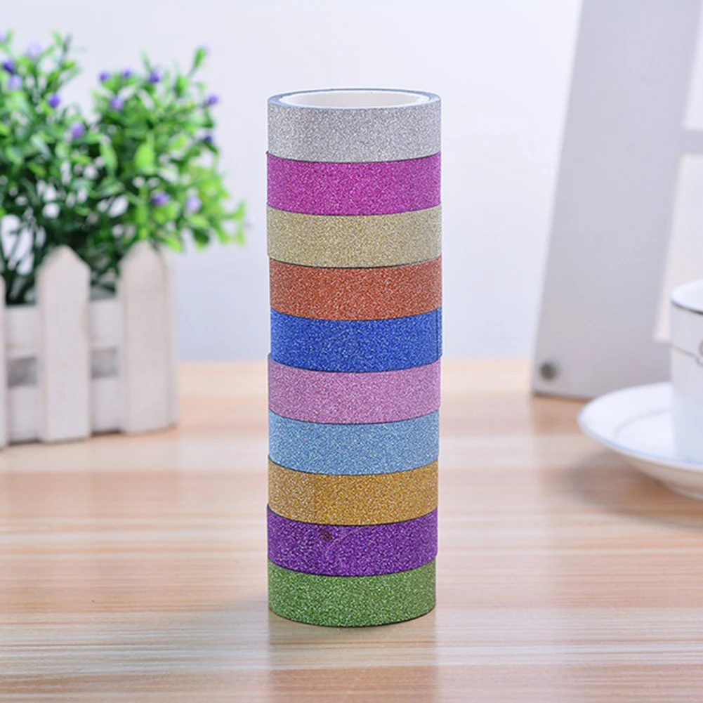10 шт. бумажная клейкая лента Washi Стикеры для рукоделия стикеры 1 5 см x 3