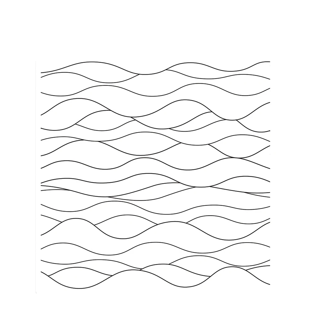 

Water Pattern Wavy Lines Transparent Clear Silicone Stamp Seal for DIY scrapbooking Making photo album Decorative New Clear Sta