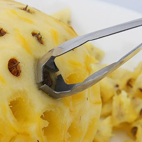 

Pineapple Eye Peeler Kitchen Stainless Steel Seed Remover Cutting Clip Useful