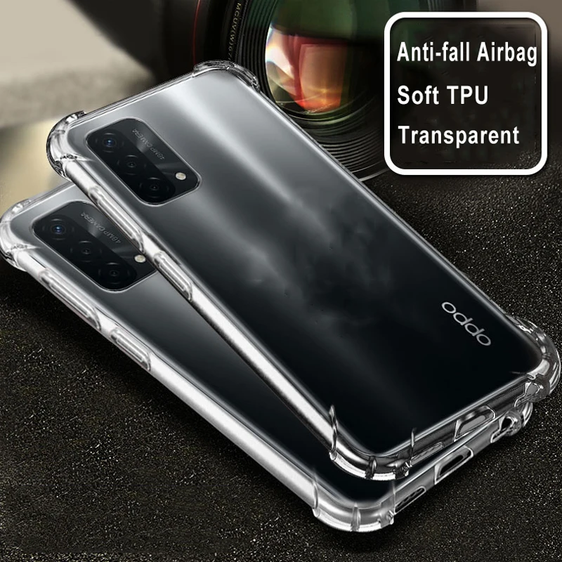 

Shockproof Soft TPU Phone Case For OPPO A74 A54 A94 A55 A93 5G A53 A32 A31 2020 Realmel C21 C20 C17 C15 Find X3 X2 Lite Neo Pro