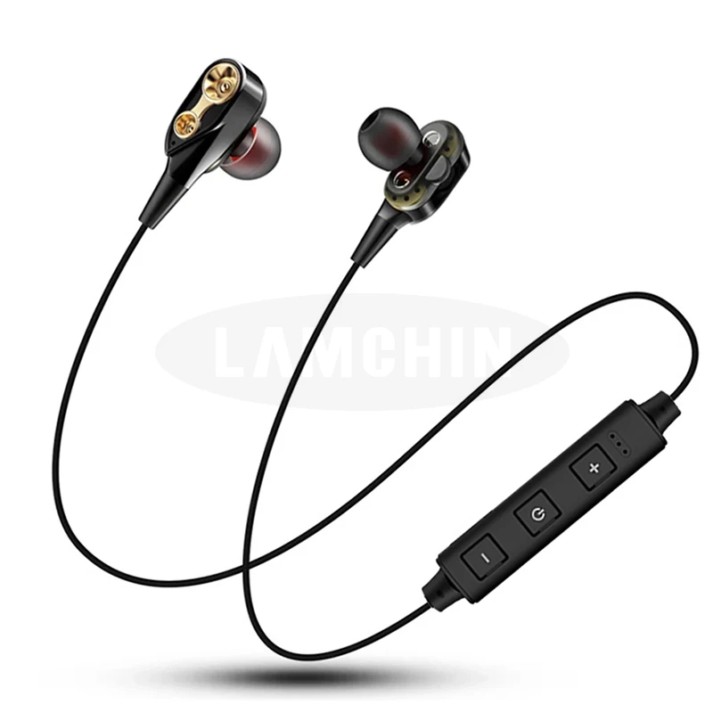 Bluetooth наушники, беспроводные Bluetooth 5,0, Спортивная гарнитура, двойные динамические гибридные высококачественные стерео наушники для Xiaomi Iphone