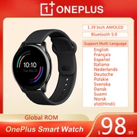 Original OnePlus Watch 4GB Smart Watch 1 39 AMOLED BT5 0 IP68 GPS For OnePlus 10Pro  Only Support Above Android 6 0 Phone 