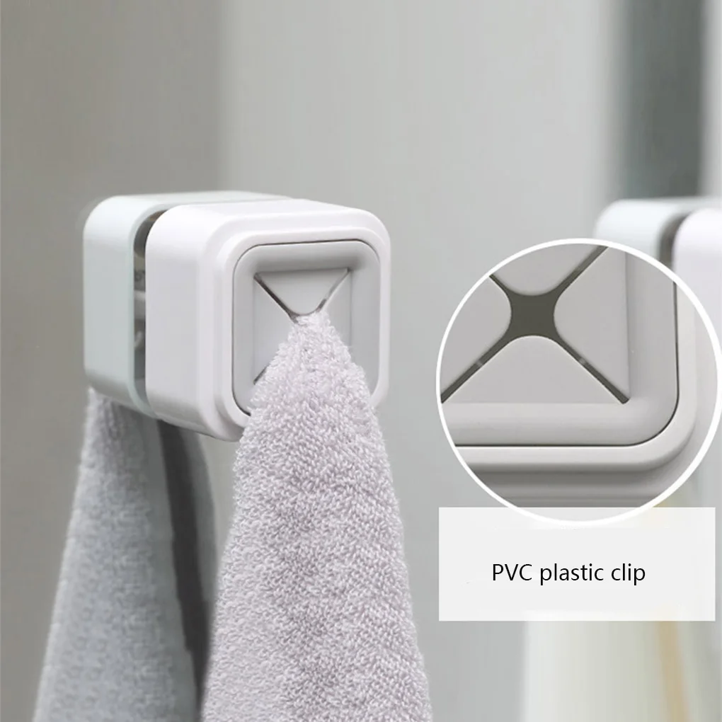

Punch-free Towel Holder Rack Kitchen Bathroom Waterproof Glue Adhesive Towel Storage Plug Sucker Washing Cloth Hanger Rack