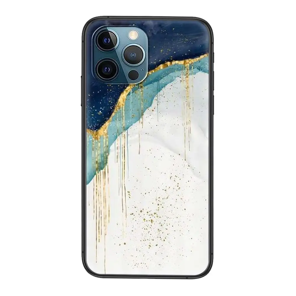 Новый стиль роскошный золотой фольга Ginkgo черный Hoesjes тренд Etui для Xiaomi Mi 10 11 9 10T Pro