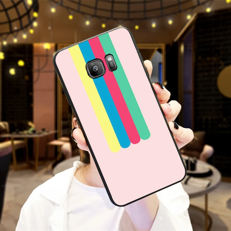 Симпатичный маленький чехол для телефона из мягкого силикона Samsung Galaxy S6 S8 Edge S7 S9