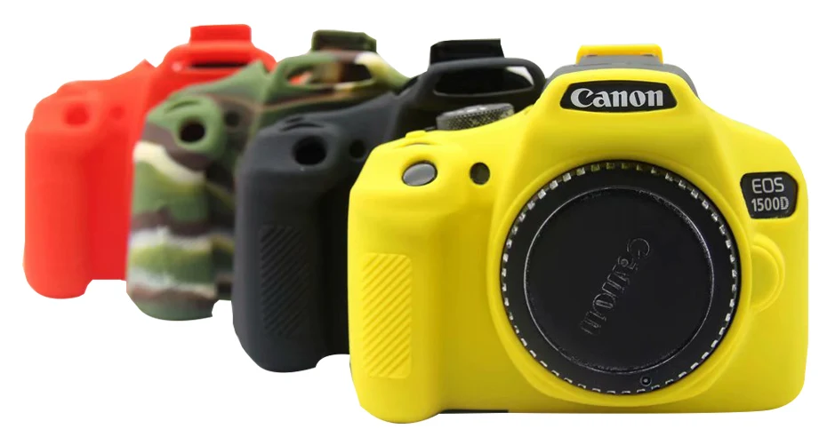 Сумки для камеры Canon EOS 1300D 1500D Мягкий силиконовый чехол цвет резиновый чехол для Canon EOS Rebel T6 Камера Сумка Открытие батареи