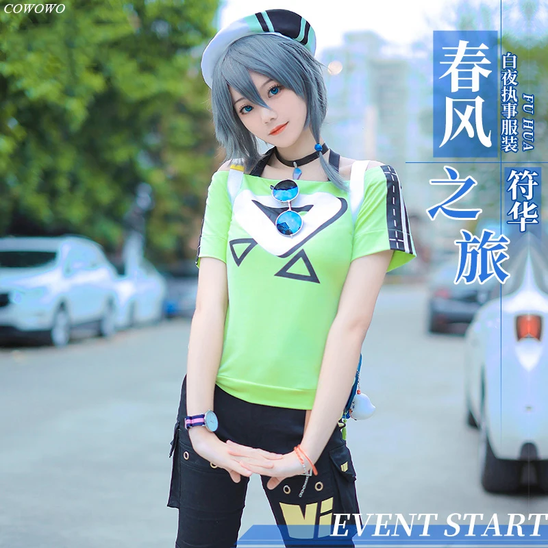 

Anime! Honkai Impact 3rd Fu Hua The Spring Tour Uniform Cosplay Costume Halloween Party Suit Dailydress For Women 2021 NEW