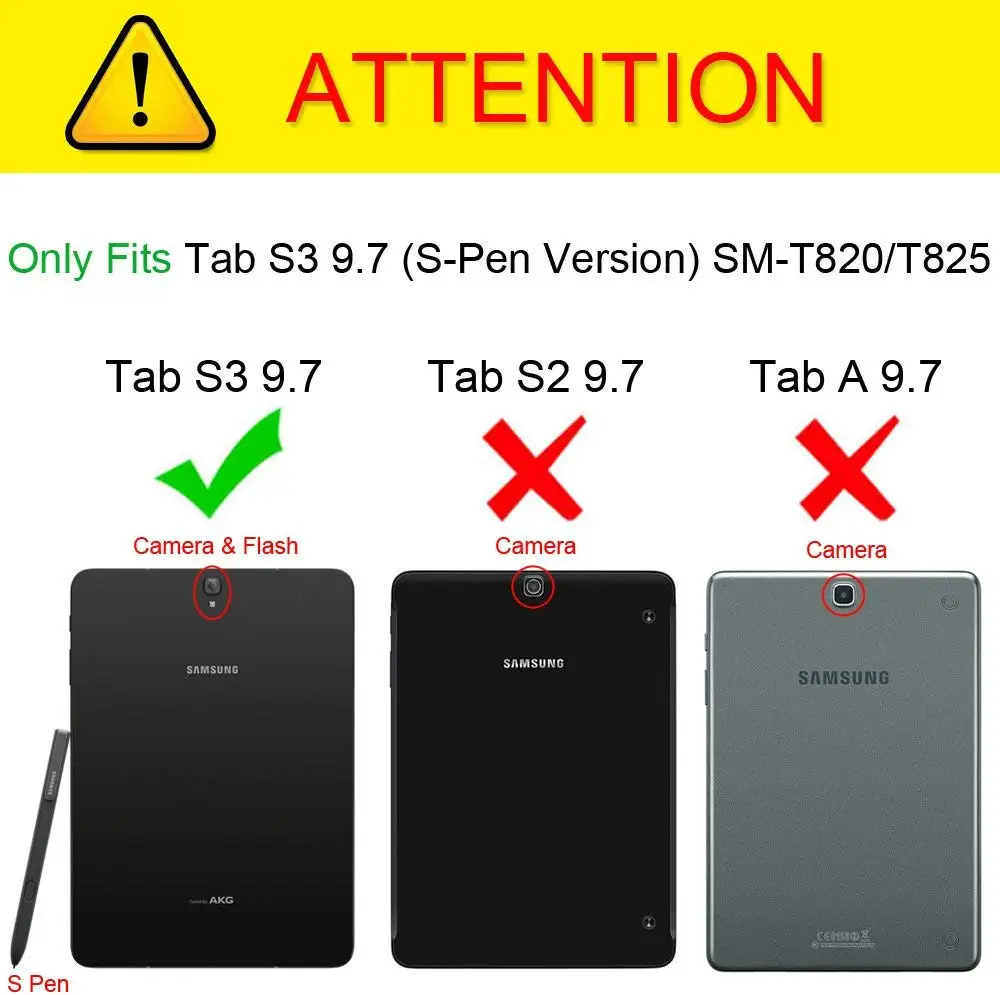 New for Samsung Galaxy Tab s3 9.7 Case 360 Rotation Flip Stand Protective Cover SM-T820 SM-T825 T820 T825 | Компьютеры и офис