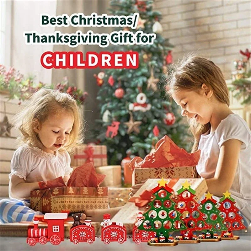 DIY деревянная Рождественская елка Счастливого Рождества Декор для дома 2020