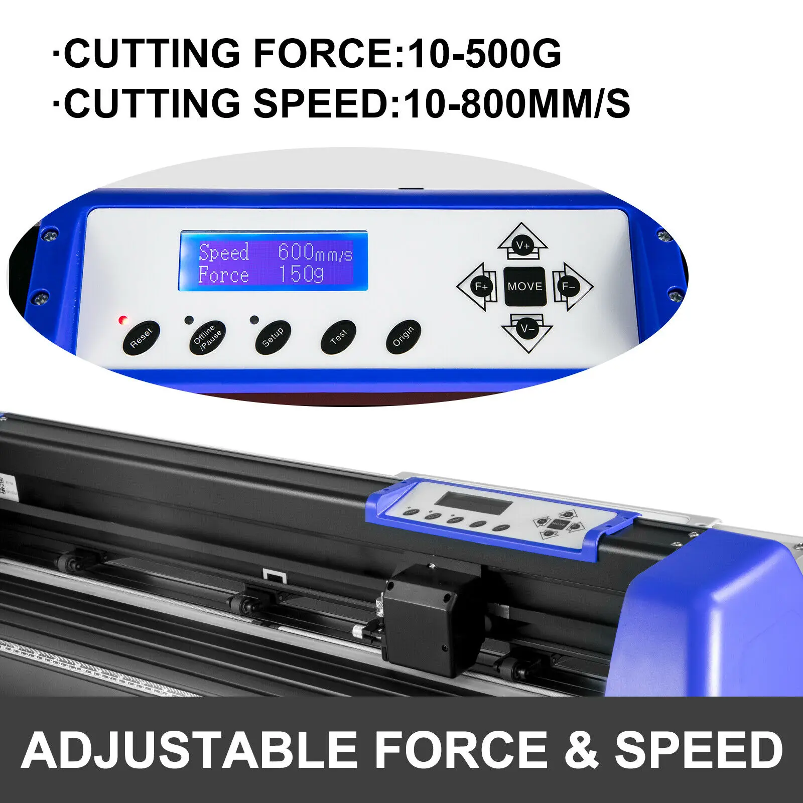 28" Vinyl Cutter Plotter Sign Cutting Machine SignMaster Software With 20 Blades LCD Black 720mm | Компьютеры и офис