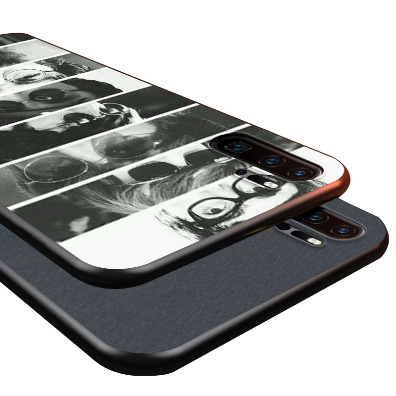 

Black Cover Art Band Division for Huawei P40 P30 P20 P10 P9 P8 Pro Lite 4G 5G 2019 2017 Plus Mini Phone Case