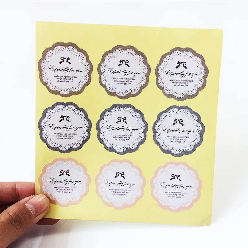 90 шт./лот особенно для вас кружевная крафт наклейка с уплотнением этикетка