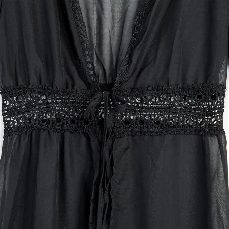 Женский Открытый сарафан с глубоким V образным вырезом пляжная одежда