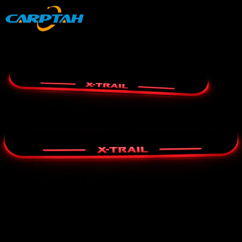 Trim Pedal Car Exterior Parts LED Door Sill Scuff Plate Pathway Dynamic Streamer light For Nissan X-trail T32 2013 - 2018 2019 | Автомобили