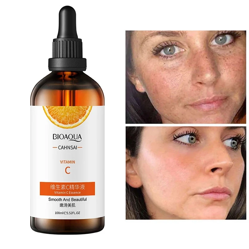 

Vitamin C Face Serum Moisturizing Whitening Repair Lighten Spots Dark Spots Brighten Facial Essence Skin Care 100ml