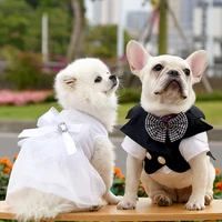 pet dog suit the groom dress clothes than teddy bear method bugs small medium sized dog cat bucket wedding dress xxs xxxl
