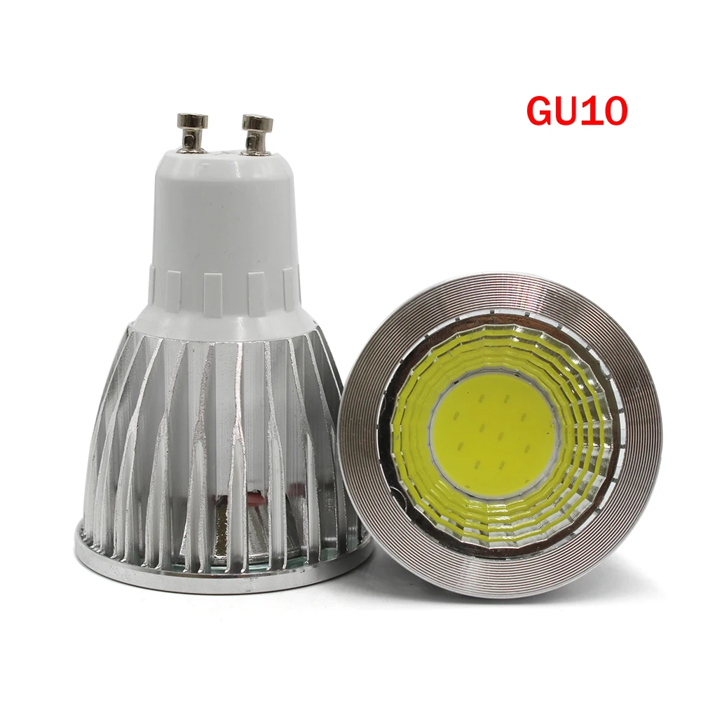 GU10 COB Точечный светильник E27 110V 220V 230V E14 GU5.3 светодиодный Лампа 9 Вт 12 15 холодный и