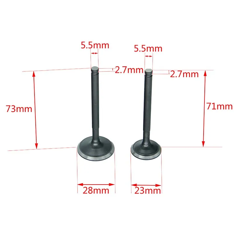

FOR YX Yinxiang 150cc 160cc Engine Parts intake vavle and exhaust valve for YX Motorcycle GT-119