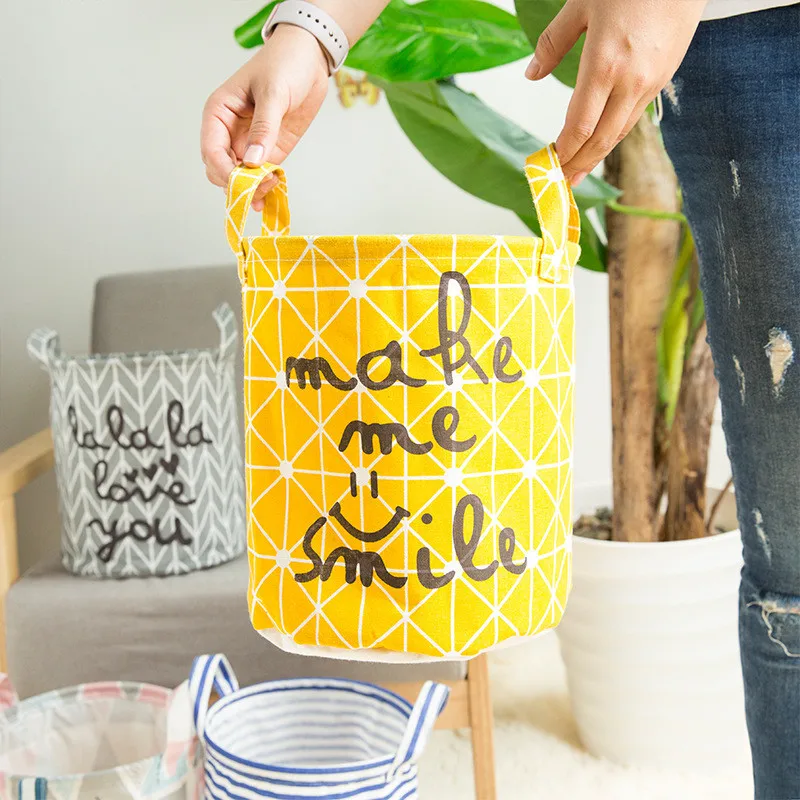 Складная корзина для хранения различных цветов Ящик игрушек органайзер тканевая