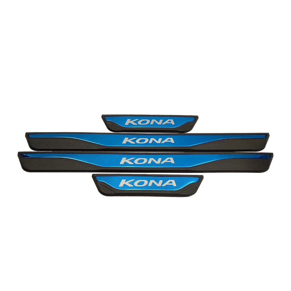 Аксессуары для стайлинга автомобилей hyundai Kona дверная наклейка для порога Авто протектор из нержавеющей стали Накладка на педаль
