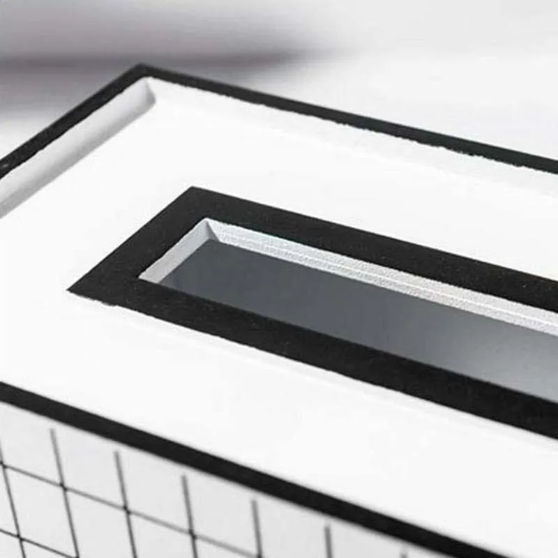 Деревянный футляр для салфеток Прямоугольная форма бумажный чехол полотенец