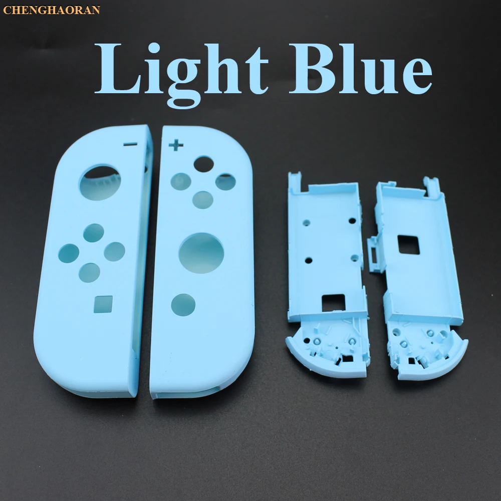 C Light Blue 5 комплектов, левый и правый с держателем батареи, сменная рамка, оболочка для переключения, контроллер Joy-con, Чехол DIY для консоли Joycon - Цвет: C Light Blue