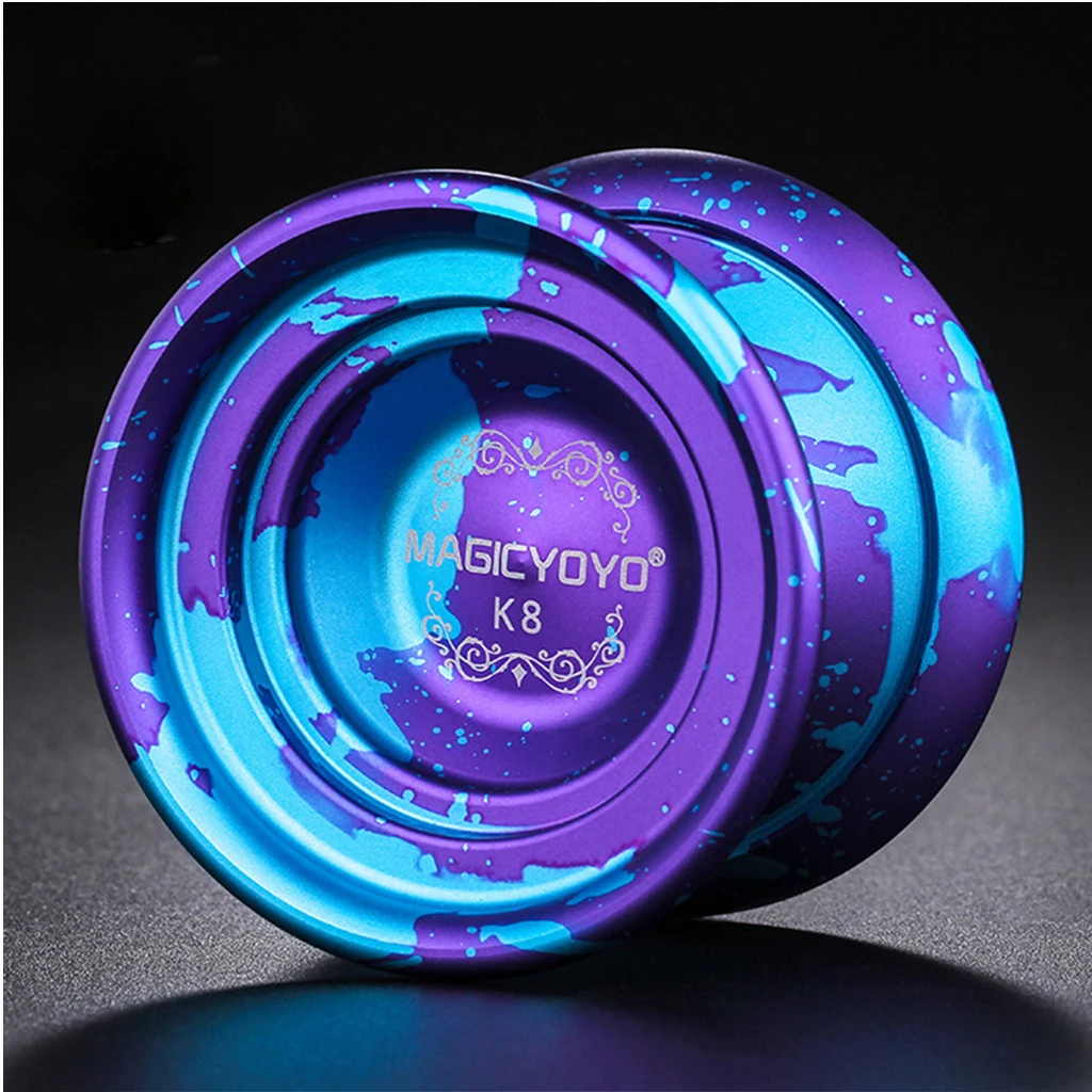 Неотзывчивый Yoyo K8 8 шарикоподшипников гирлянда фокусы игрушка синего цвета|Йо-йо|