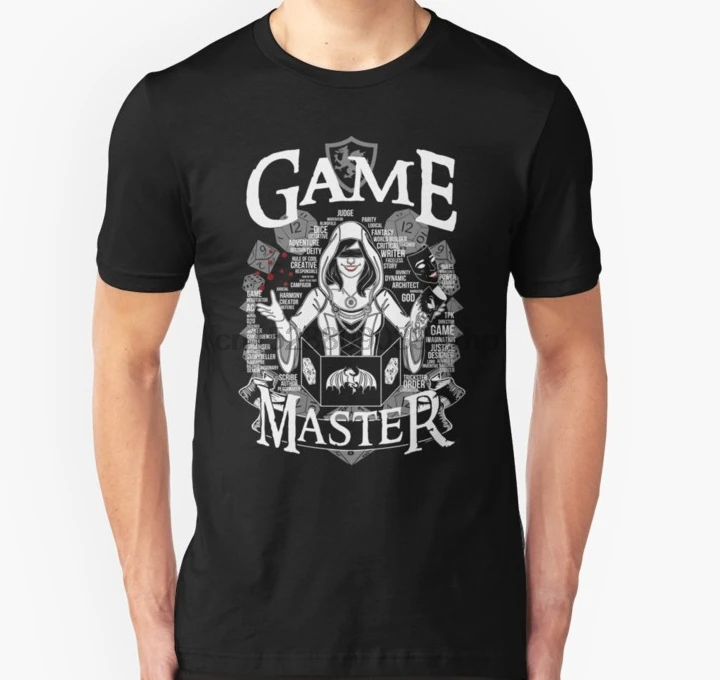 

Men tshirt Female Game Master White Unisex T Shirt women T-Shirt tees top