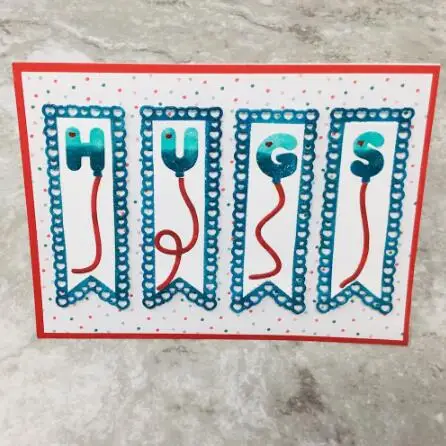 Воздушные шары Алфавит буквы металла резки скрапбукинга бумаги ремесло