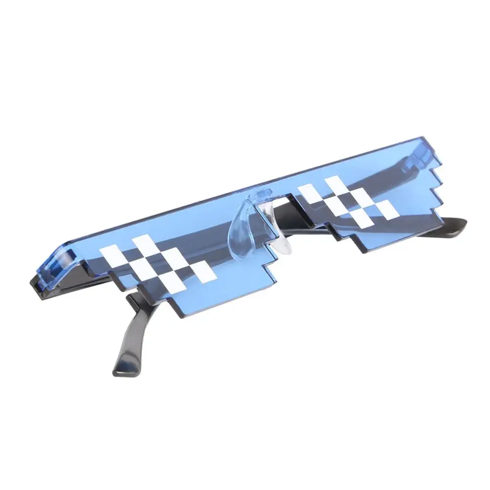 Модные 8 бит бандит жизни солнцезащитные очки неровной Мужские Женские Брендовые