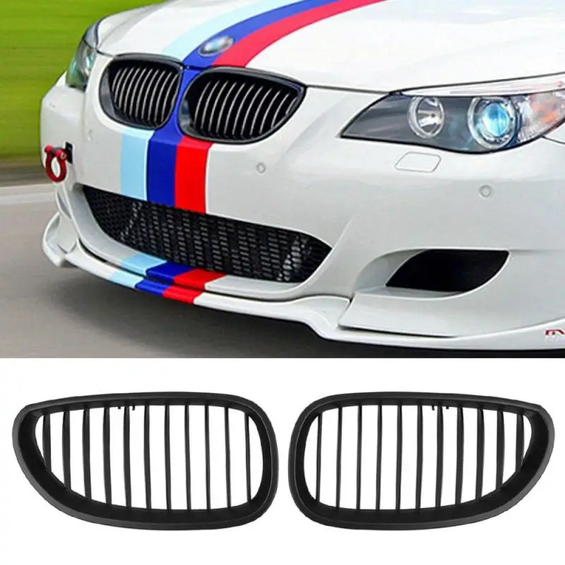 Новая высококачественная черная боковая передняя решетка радиатора для BMW 2003-2009 5