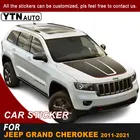 Для Jeep Grand Cherokee 2011-2015 2016 2017 2018 2019 2020 2021 капот автомобильные наклейки полная полоса графические виниловые наклейки