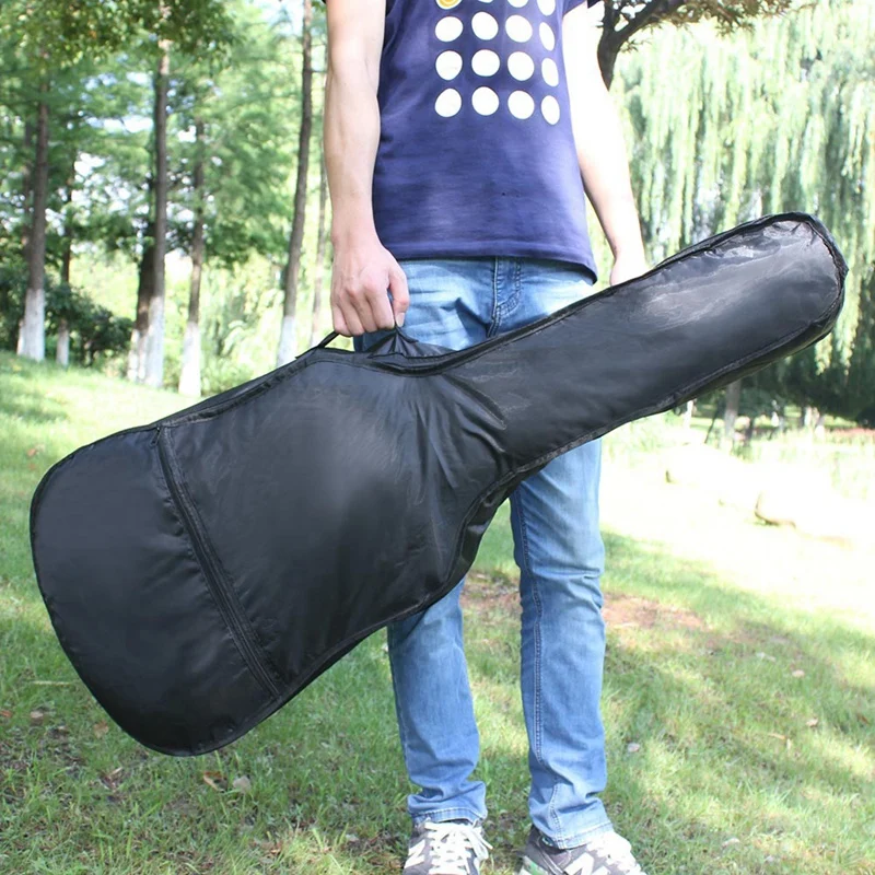 

Guitar Bag Oxford Cloth Shoulder Gig Bag Case With Pocket Guitar Parts & Accessories
