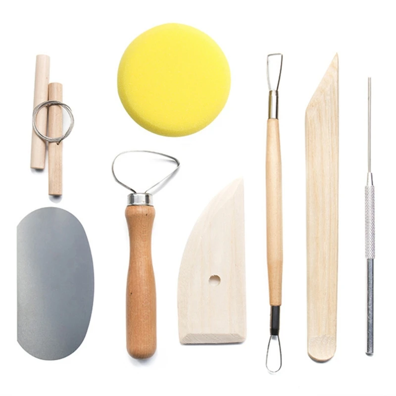 

41pcs DIY Clay Sculpture Pottery Tool Set Multifunction Carving Point Drill Pen