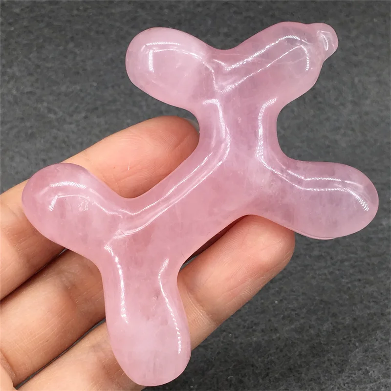 

Натуральный розовый кварц, хрусталь, собака, ручная работа, резной шероховатый камень, лечебный драгоценный камень, декор для комнаты, аксес...