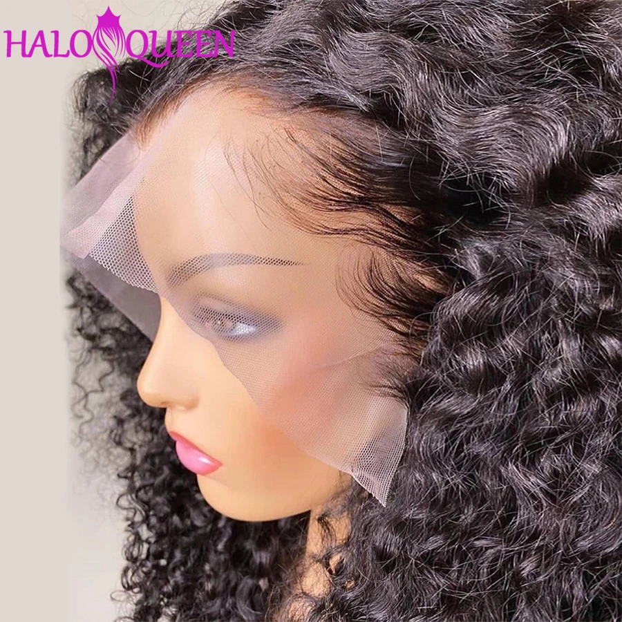 13x4 Deep Wave Frontal Wig Human Hair Lace Front Wigs for Black Women Brazilian Deep Wave Lace Front Wigs 180% Density Remy