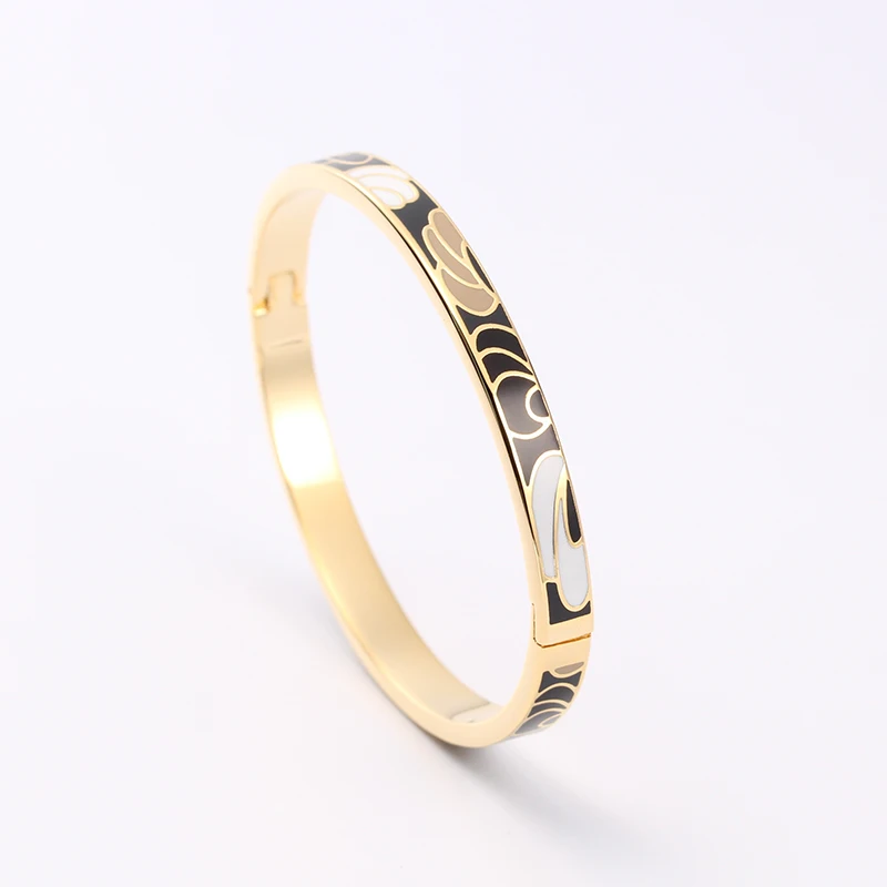 R& X ювелирные изделия Bijoux Femme Detalles Boda для женщин тонкой Regalos Esmaltes нержавеющая сталь браслет Эмаль Браслеты